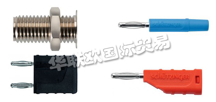 德國(guó)SCHUTZINGER公司主要供應(yīng)：德國(guó)SCHUTZINGER插頭,SCHUTZINGER適配器，薄板式插頭，耦合器，轉(zhuǎn)接器，測(cè)量導(dǎo)線，測(cè)試探針，快速釋放端子，電纜系統(tǒng)等產(chǎn)品。